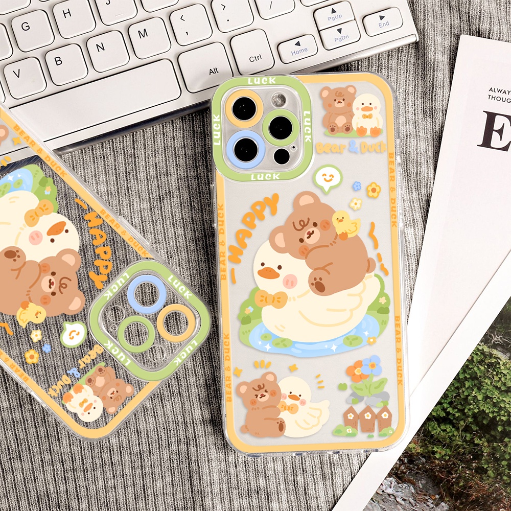 Ốp Điện Thoại Tpu Mềm Chống Sốc In Hình Thú Hoạt Hình Cho iPhone 11 12 13 pro max XS X XR XSMax 7 8 6 6s plus SE 2020