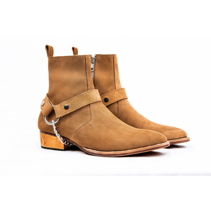 Giày Chelsea Boot Da Lộn - G-Harness 2020 - Tăng chiều cao 6,5cm