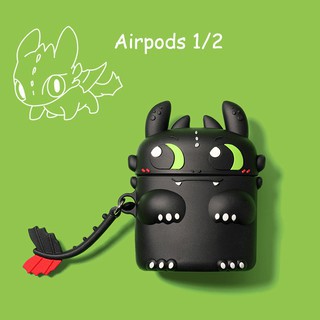 Vỏ Ốp Case Airpod Airpods bảo vệ bao đựng tai nghe không dây bluetooth toothless Pro/1/2/i12/i9/i7/tws - Lala17