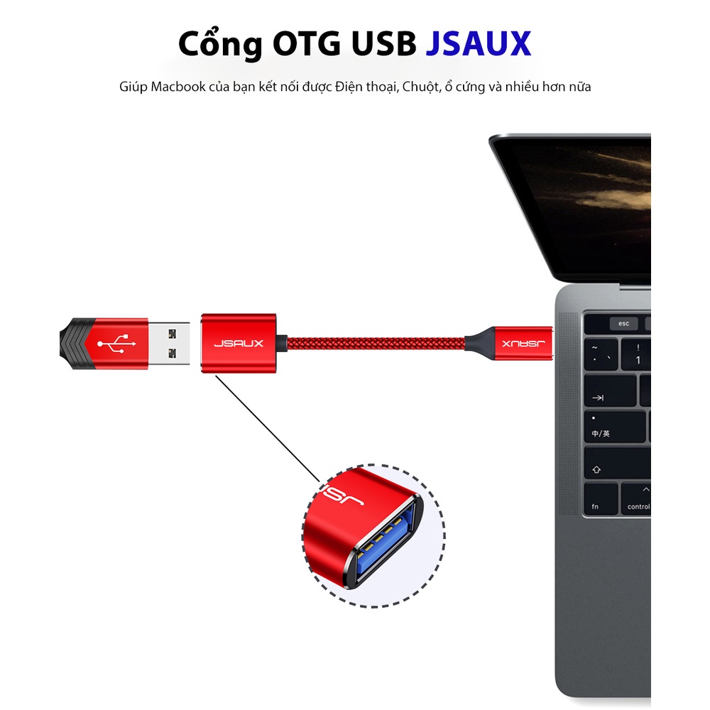Cáp chuyển đổi dữ liệu Type C sang USB tốc độ cao dành cho Macbook, Ipad, điện thoại Samsung, Oppo, Huwei... | BigBuy360 - bigbuy360.vn