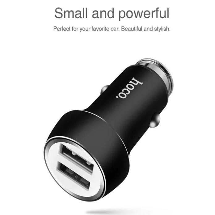 Tẩu sạc ô tô nhãn hiệu Hoco Z7, dòng ta 2.4A - Hàng chính hãng