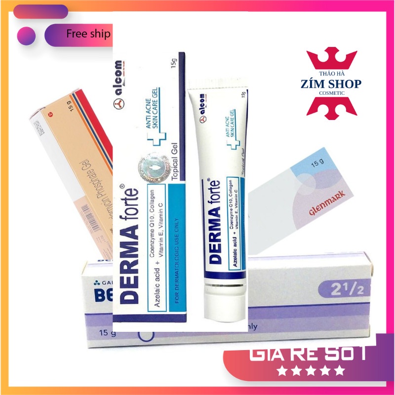 Dermafote Gel 15g - Giảm Mụn Ẩn, Mụn Đầu Đen, Mụn Thâm