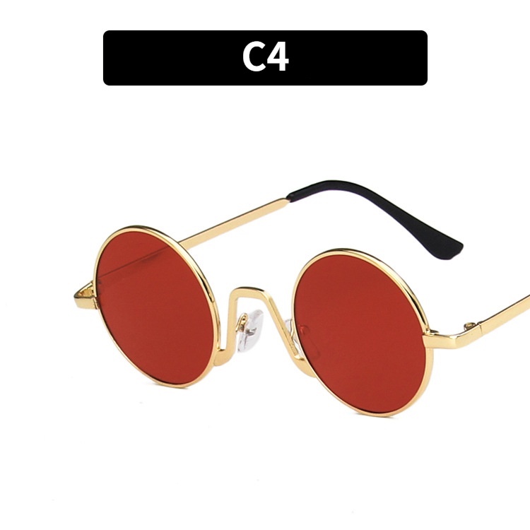 Kính mát gọng tròn nhỏ phong cách hiphop Hàn Quốc chống tia UV400 CCOD