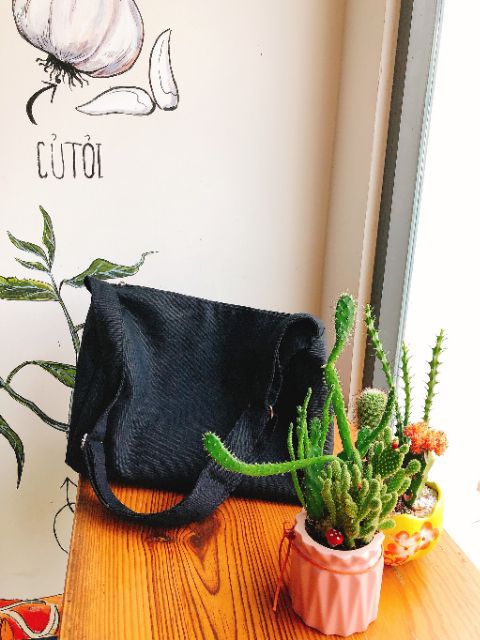 Túi đeo chéo/đeo vai (VẢI BỐ COTTON CANVAS MỀM) - HỘP