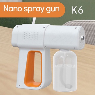 Máy Khử Khuẩn Nano Súng Phun Sương Khử Khuẩn Cầm Tay Diệt Vi Khuẩn Sát Trùng K6 Laser 8 Mắt UV Cổng USB Không Dây