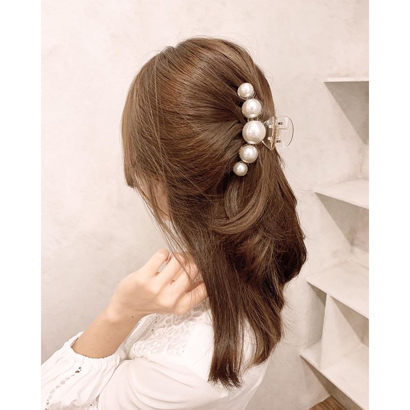 Cặp tóc đính ngọc phong cách Hàn Quốc - Kẹp tóc nữ Hair Claw Clip