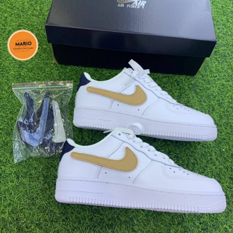 [Ảnh thật] giầy thể thao Air force 1 Swoosh thời trang nam nữ