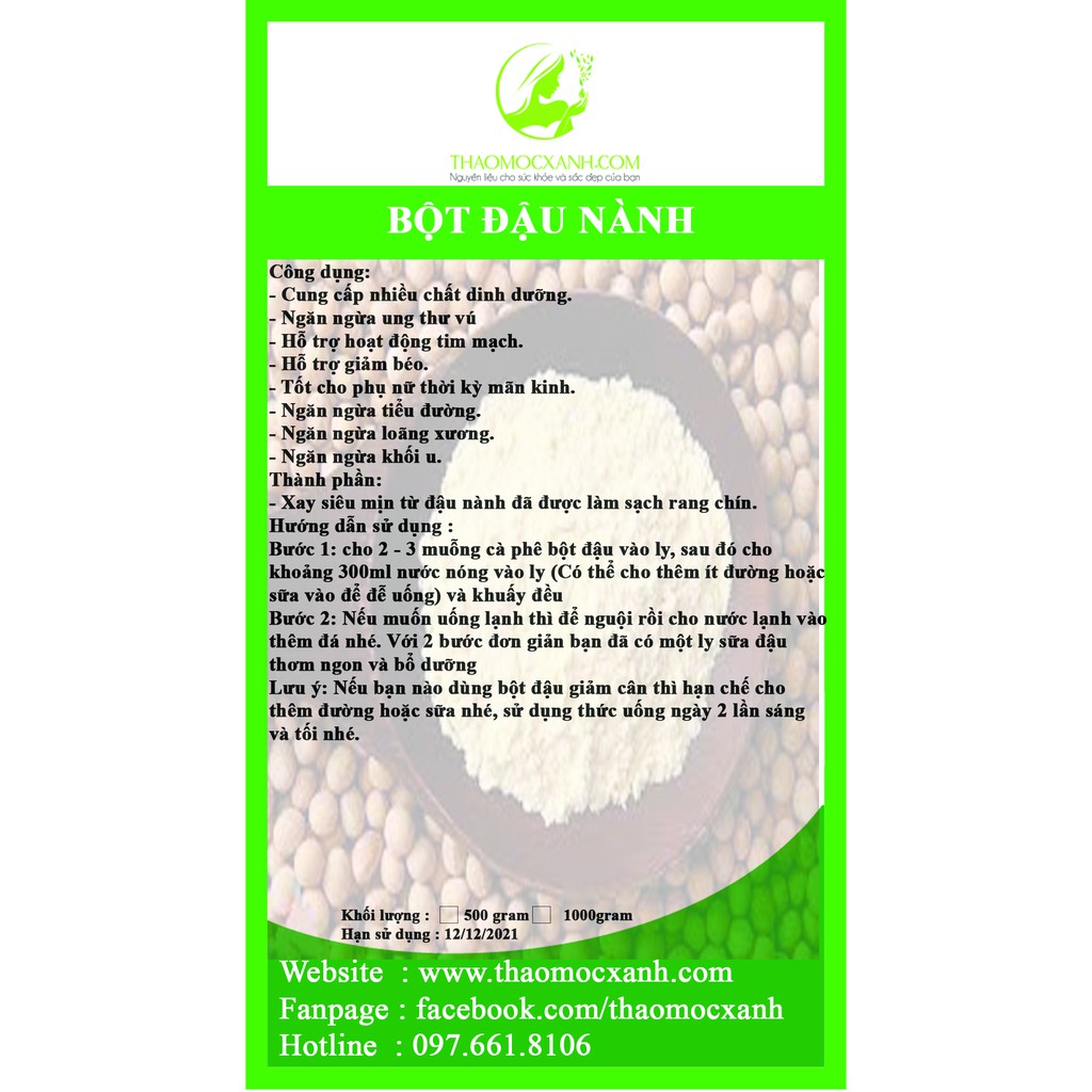 Bột đậu nành giảm cân nhanh