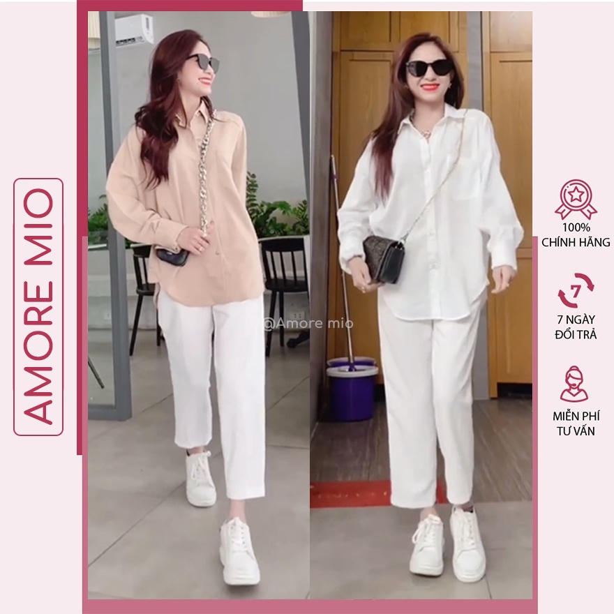 Quần Culottes ống rộng - Chất vải đũi mềm - 4 màu Đen Trắng Ghi Be - Mặc đi chơi cực xinh