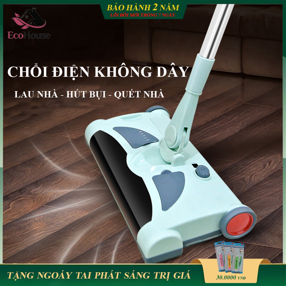 Chổi lau nhà, chổi lau nhà hút bụi đa năng, lau quét, hút bụi tự động 3 trong 1 xoay 360 độ, dọn dẹp nhà cửa tiện lợi