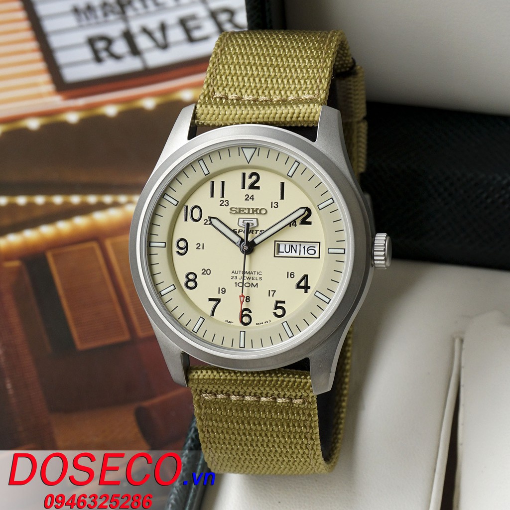 Đồng hồ nam seiko 5 quân đội SNZG07K1