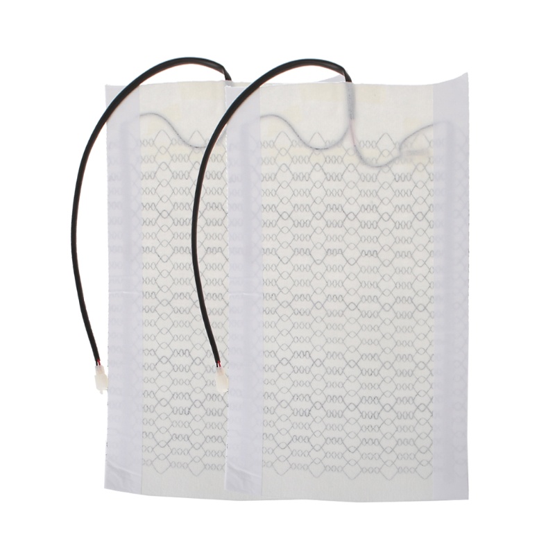 Set 2 Miếng Đệm Sưởi Ấm Ghế Ngồi Xe Hơi Bằng Sợi Carbon