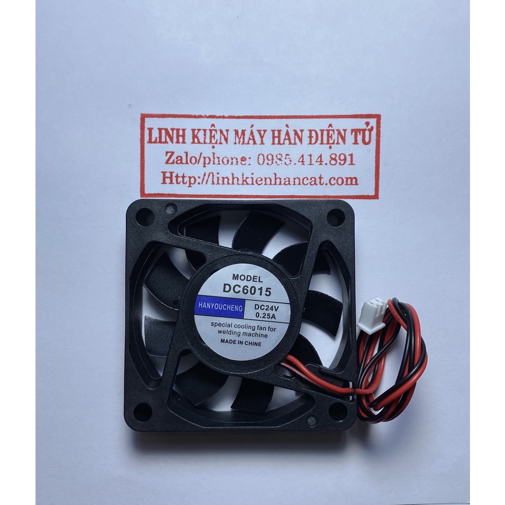 Quạt 24V Dòng 0.25A Kích Thước 6x6x1.5cm