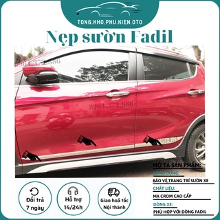 Nẹp Sườn Xe Vinfast Fadil 2019-2020-2021-2022-2023 mạ crom cao cấp