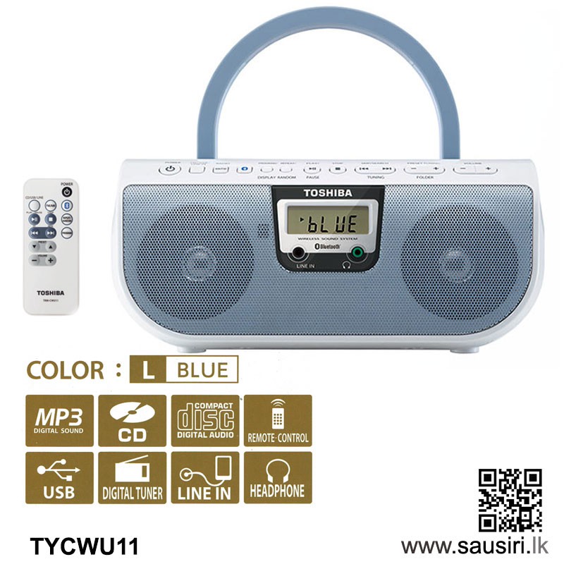 ĐÀI ĐĨA CD, USB , BLUETOOTH TOSHIBA TY-CWU11