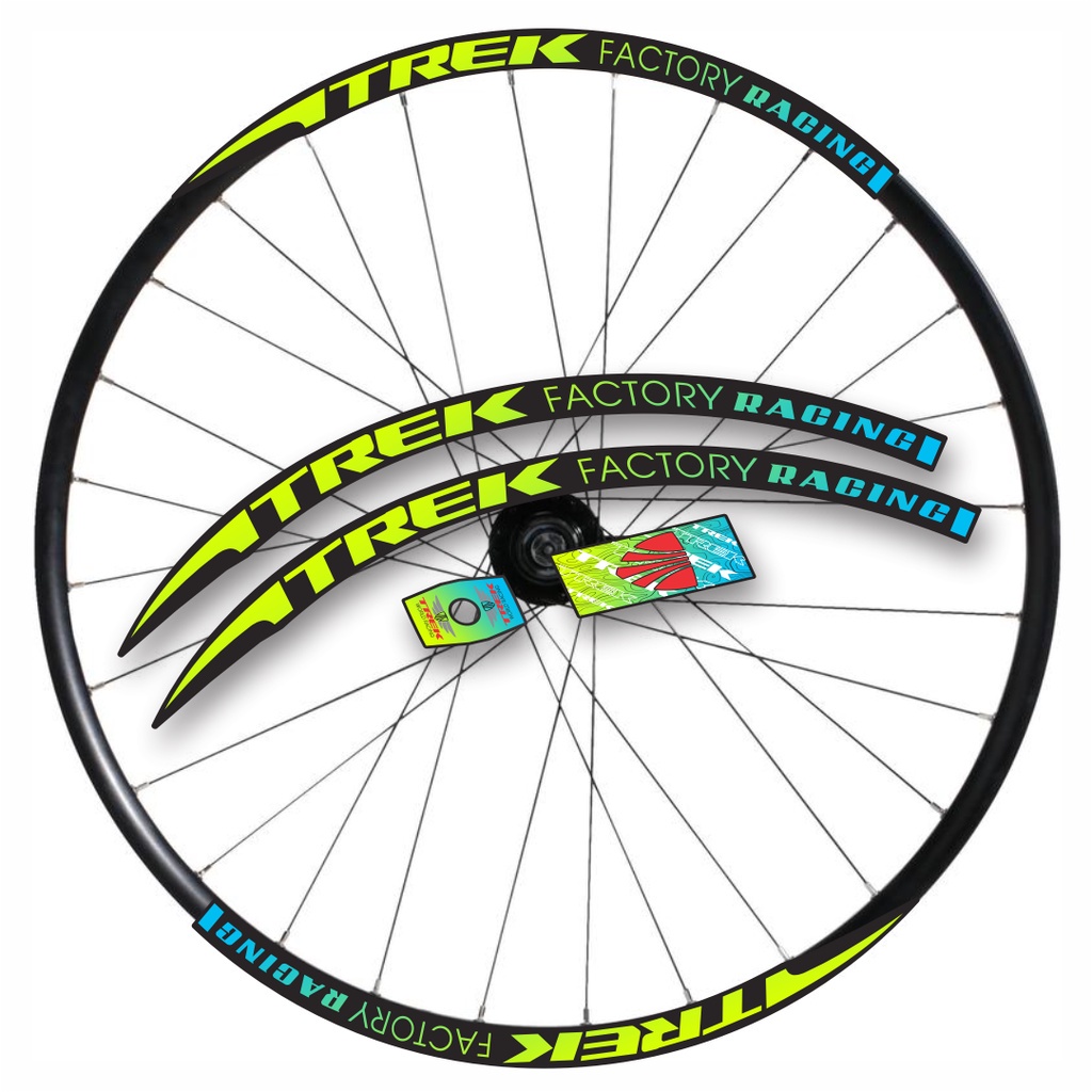 ☋Tem decal dán vành niềng phanh đĩa bánh xe đạp địa hình MTB Trek Factory Racing 26"/27.5"/29" (Disc brake) | Wheel