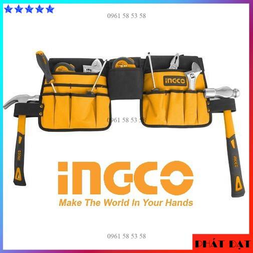 [CHÍNH HÃNG] Túi đựng công cụ đeo lưng 260mm x 230mm Tools Bag INGCO HTBP02031 (TĐSG)