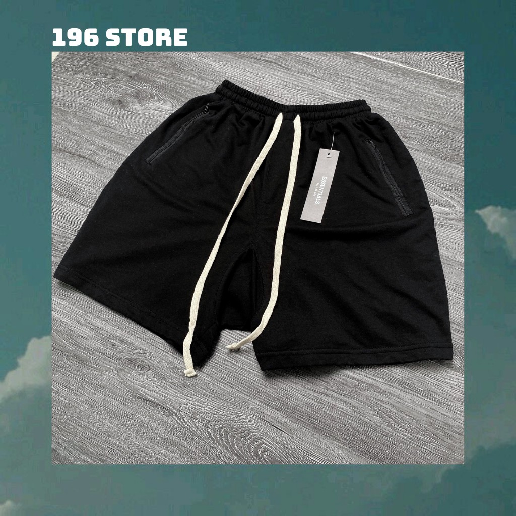 Quần Short Kiểu Dáng Thể Thao Full Đen, Quần Short Nam Nữ Unisex Chất Liệu Nỉ Da Cá Cao Cấp Thoáng Mát  - Lỗi 1 Đổi 1