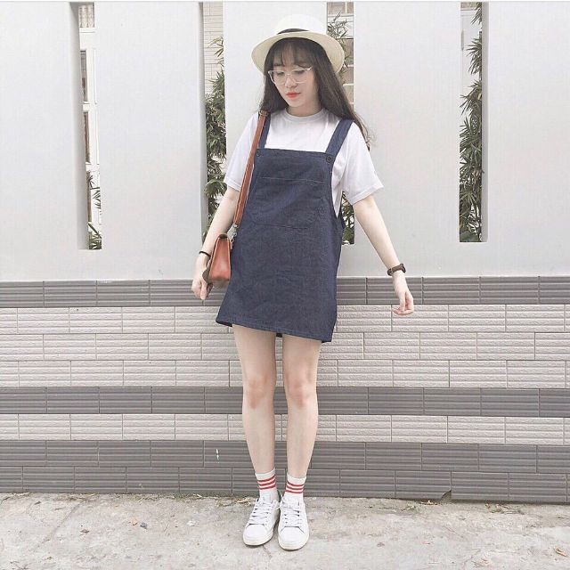 [First Love] 134B1 Váy yếm kaki kute cho nàng dễ thương | BigBuy360 - bigbuy360.vn