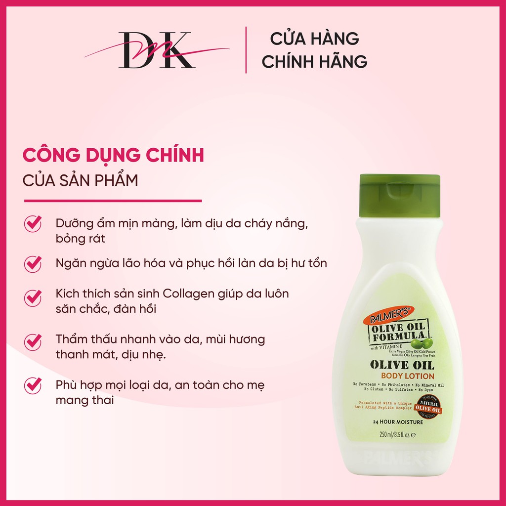 Sữa dưỡng thể ngăn ngừa lão hóa da Olive Palmer’s  250ml | BigBuy360 - bigbuy360.vn