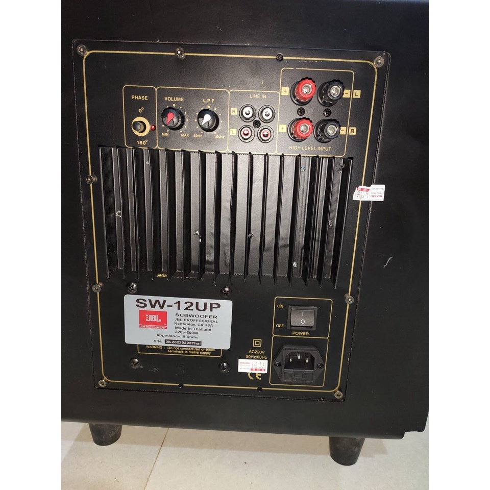 Loa sub điện, siêu trầm JBL SW12UP, xuất xứ Thái Lan, bass 30, 500W ,loại úp đất mạnh mẽ. uy lực