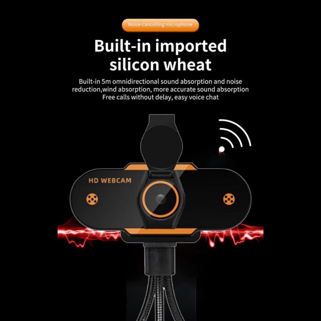 Webcam Hd Có Thể Xoay Và Điều Chỉnh Kèm Mic Cho Livestream | BigBuy360 - bigbuy360.vn