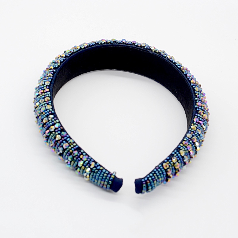 Băng Đô Bản Rộng Đính Đá Pha Lê Lấp Lánh Phong Cách Baroque Thời Trang Cho Nữ