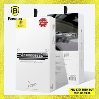 Bảng Ghi Số Điện Thoại Trên Táp Lô Xe Hơi Baseus Metal Temporary Parking Number Card