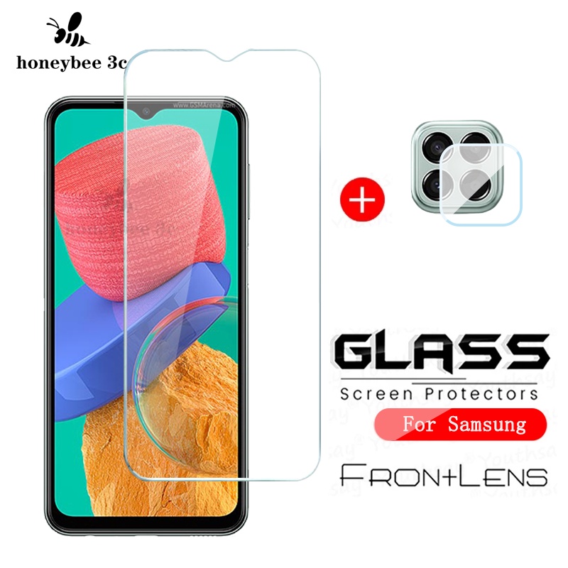 Ốp Điện Thoại Kính Cường Lực 2 Trong 1 Cho Samsung Galaxy M13 M53 M52 M33 5G M23 M22 M62 M32 M30s M31s M21s M51 M31 M21 M12 M11