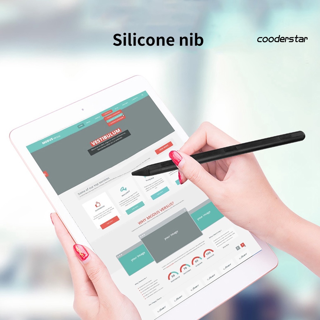 Bút cảm ứng đầu nhọn độ nhạy cao chống trầy dành cho iPad tùy chọn màu sắc