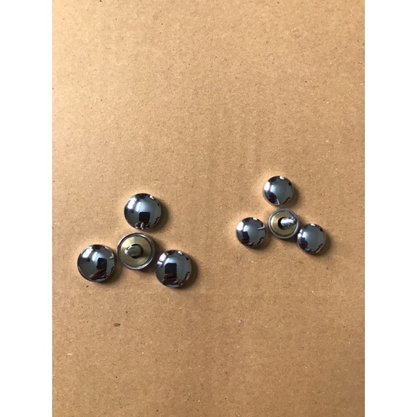 Combo 20/40 Chụp vít 12mm Bóng Chrome Bạc cao cấp