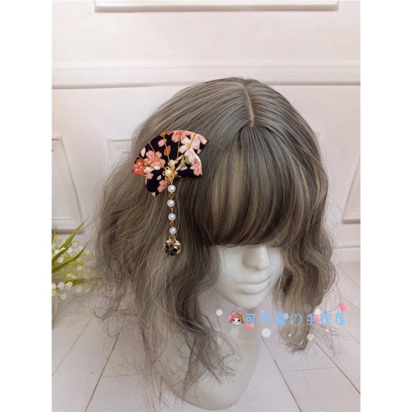 Kẹp tóc quạt phối nơ lolita - kẹp tóc bé gái