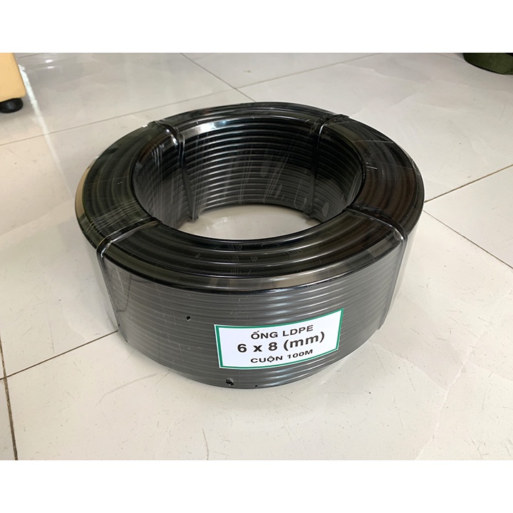 Ống LDPE 8mm nhựa nguyên sinh 100% loại tốt, dây tưới cây, tưới phun sương, tưới nhỏ giọt...