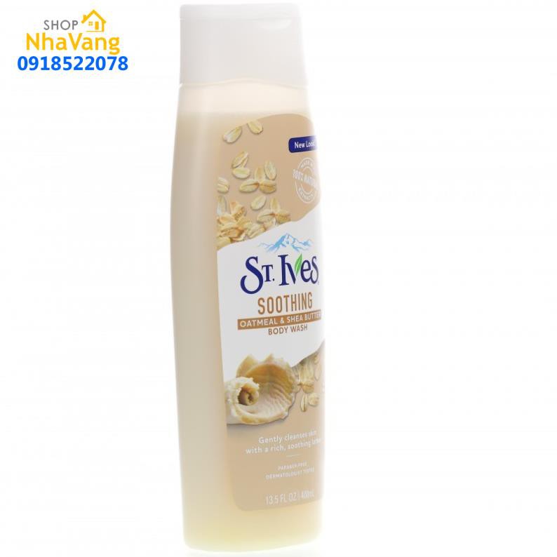 HCM Sữa Tắm Lúa Mạch St. Ives Oatmeal & Shea Butter body wash 400ml