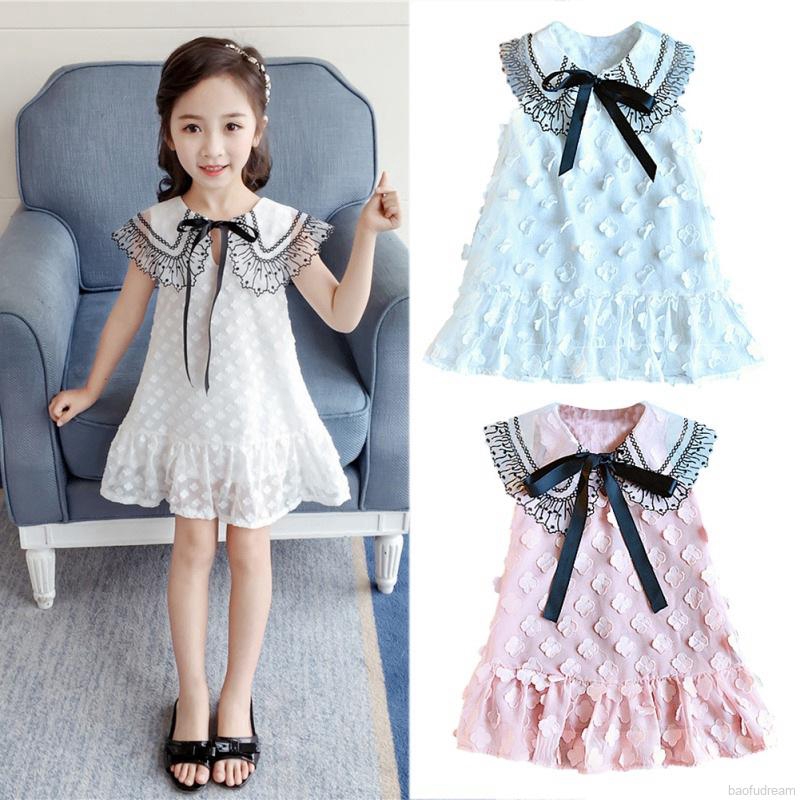 Đầm Bé Gái 2-7 Tuổi Phối Ren