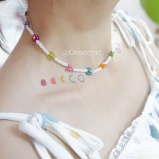 Choker hạt cườm bling