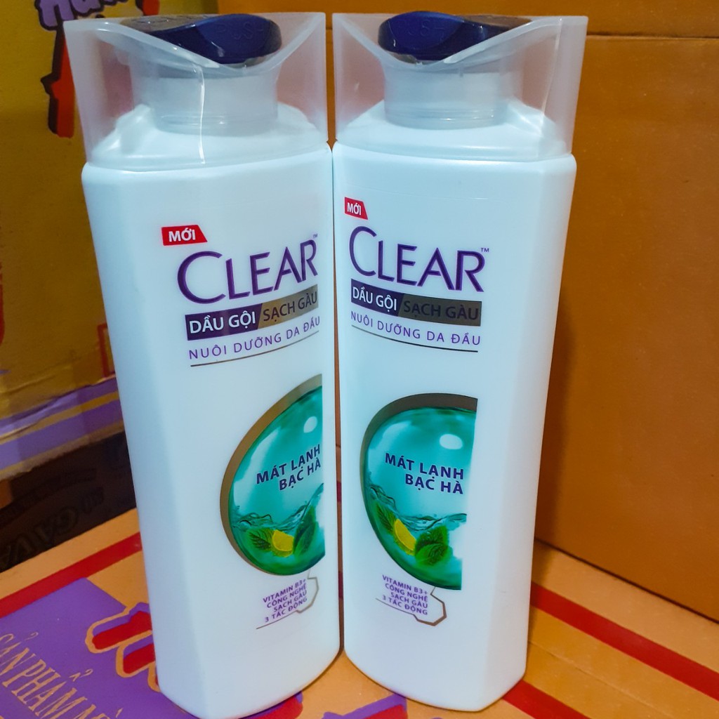 Dầu gội Clear mát lạnh bạc hà (165ml)