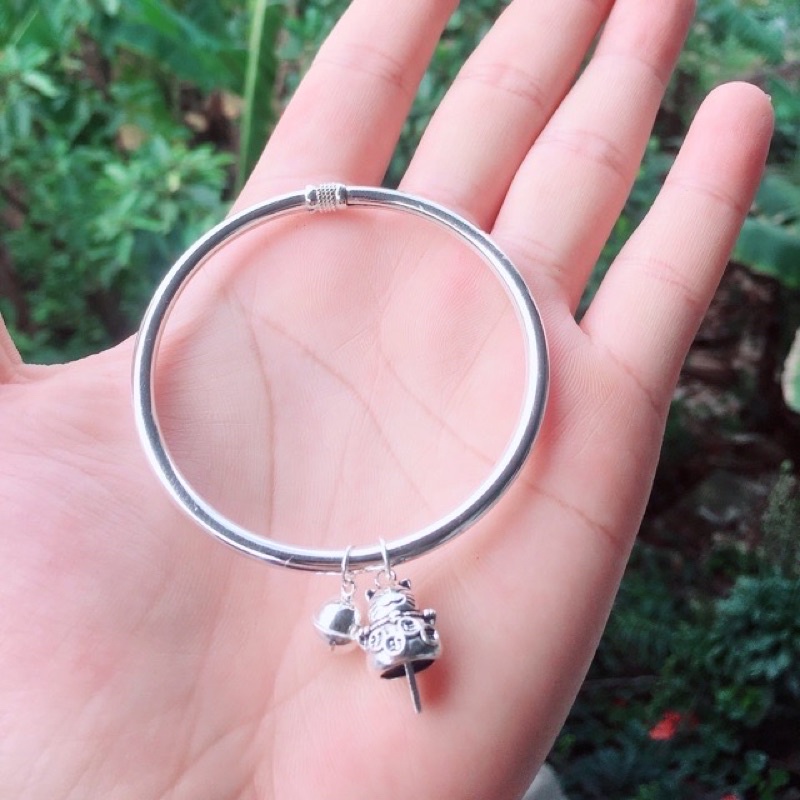VÒNG CUA MIX MÈO THẦN TÀI VÀ CHUÔNG BẠC TA-THJ SILVER