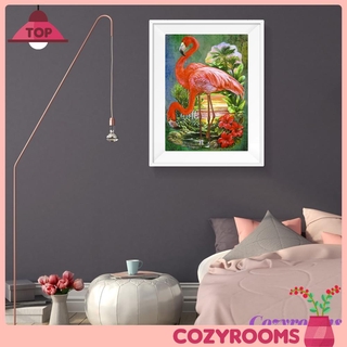 Bộ tranh đính trang trí hình chim hồng hạc 5d diy