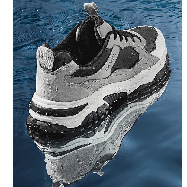 Giày thể thao leo núi Cameljeans A142303246 bằng da chống trượt không thấm nước cho nam