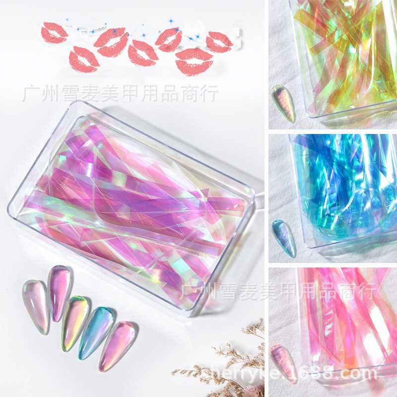 Giấy thủy tinh trang trí nail