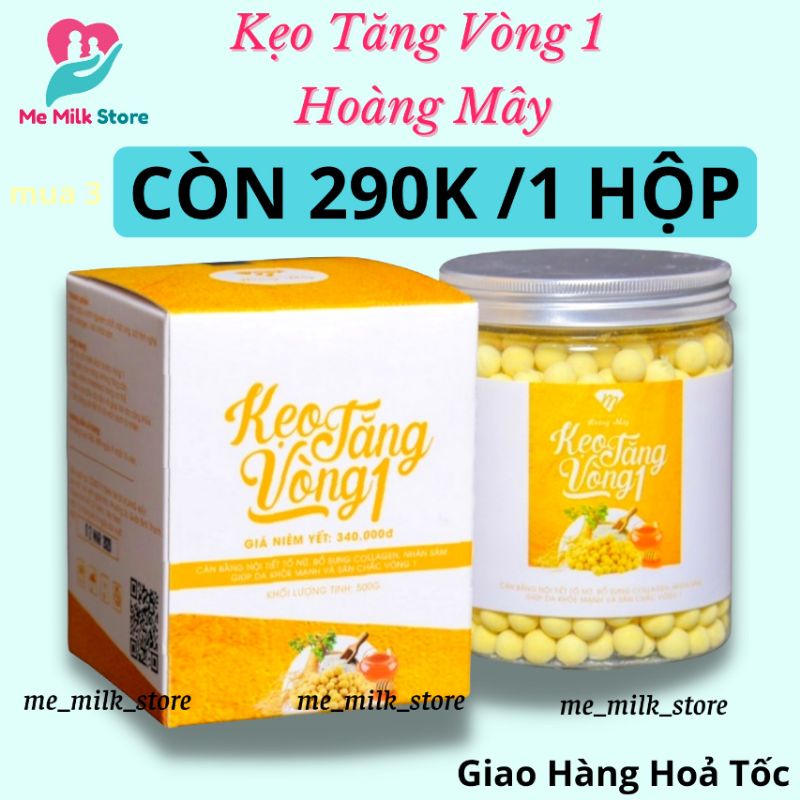 Kẹo Tăng Vòng 1 Hoàng Mây - Giúp Tăng Size Vòng 1 An Toàn Tự Nhiên, Điều Hòa Nội Tiết, Đẹp Da