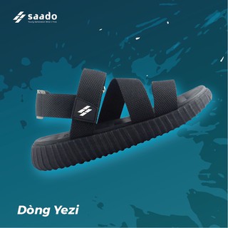 Giày sandal saado - đế yezi black hole - sandal nam
