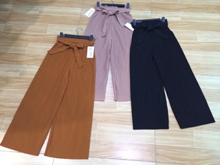 Quần ống rộng dập ly chất shop