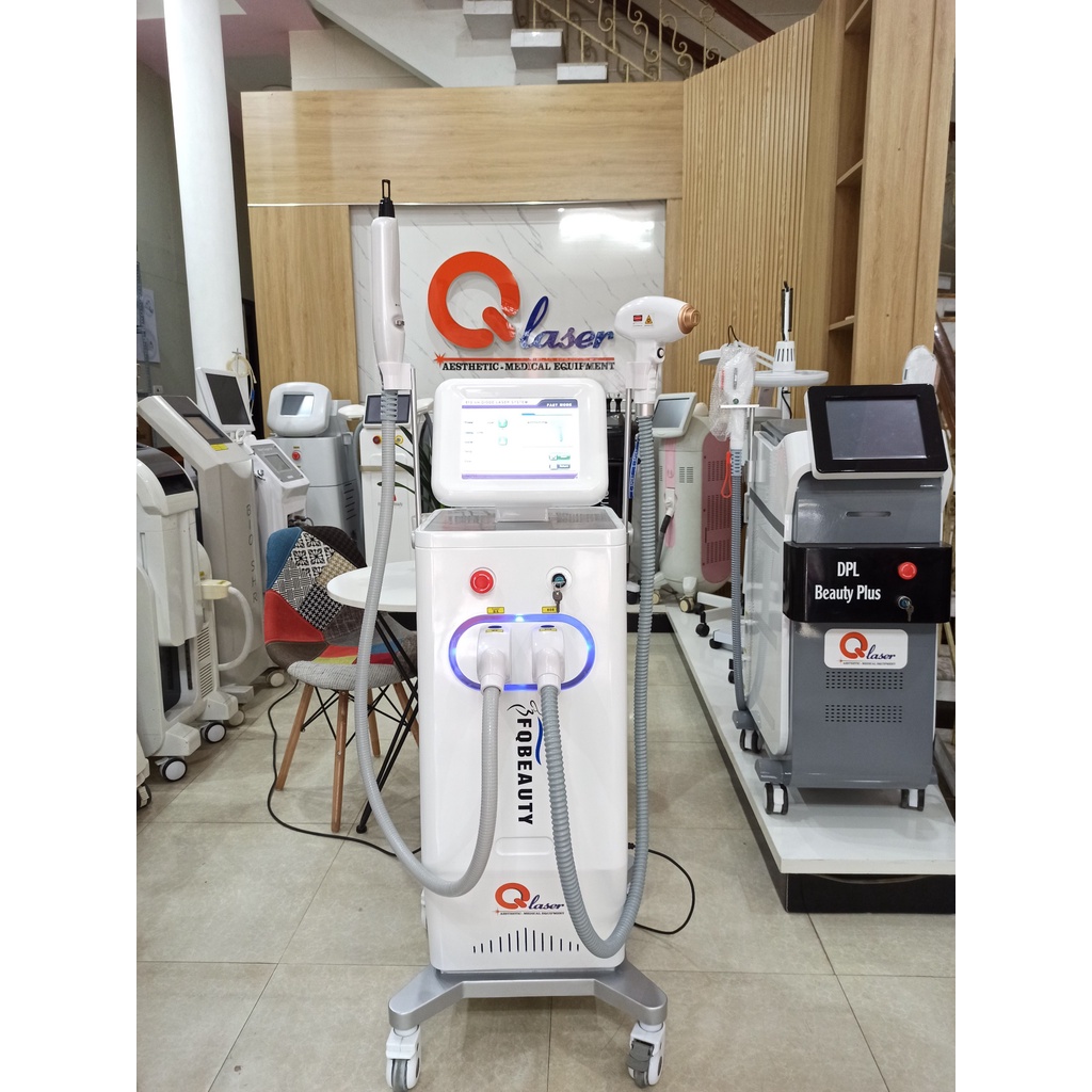 Máy 2in1 Triệt Lông Xoá Xăm Diode 808nm Công Nghệ Cao {Hàng Chính Hãng Đầy Đù Giấy Tờ}