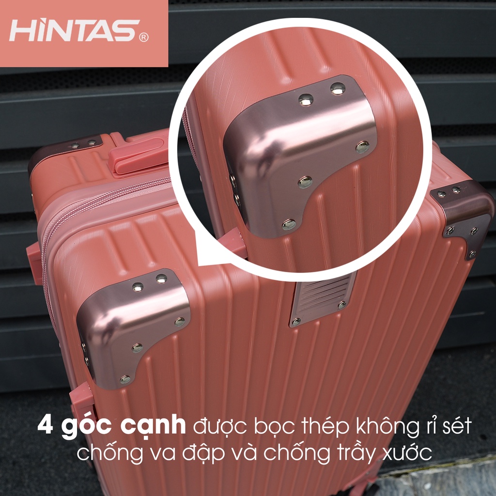 Vali Kéo HINTAS Combo Size 20/24/28 Inch Nhựa PC Chống Va Đập, Chống Trầy Xước - VL 03 - BH Đến 5 Năm 1 Đổi 1