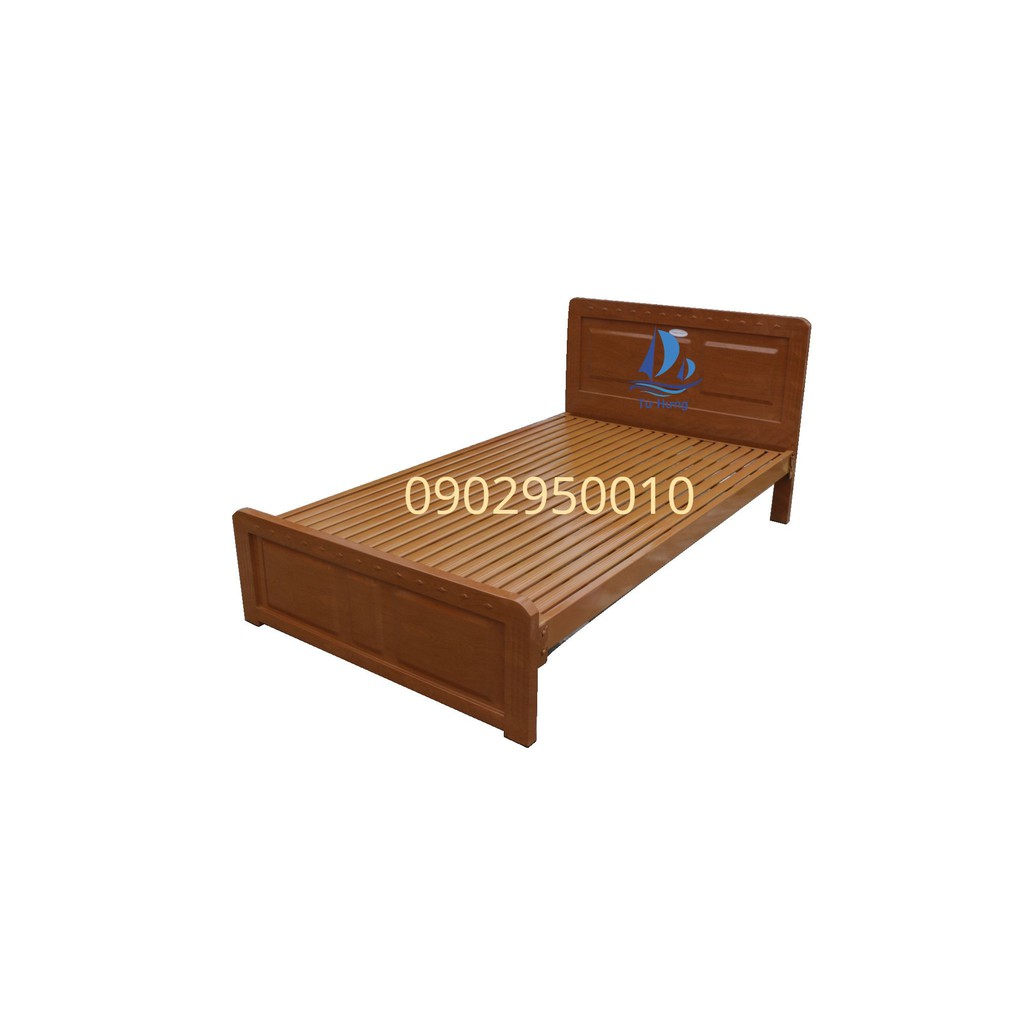 Giường sắt giả gỗ 1m2x2m