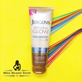 Lotion dưỡng nâu Jergens Firming Natural Glow.
