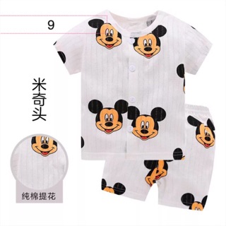 Bộ cotton giấy thông hơi xuất Nhật cho bé trai và bé gái