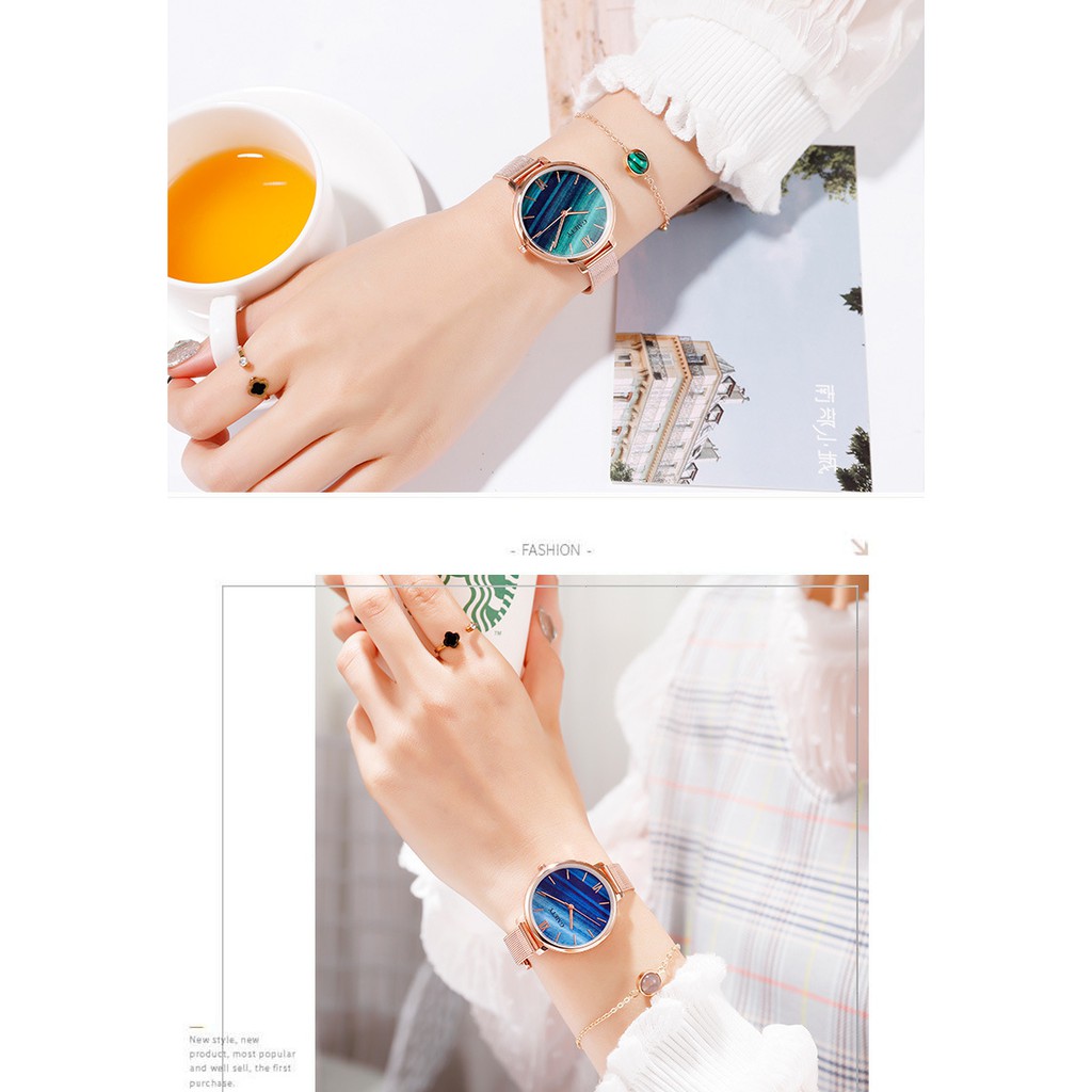 Đồng hồ thời trang nữ cao cấp GAIETY dây hợp kim sang trọng tặng kèm vòng đeo tay cực đẹp - MS36 | BigBuy360 - bigbuy360.vn